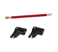 Luzhengyang Juego de adaptadores de válvula de inflado de neumáticos de bicicleta, tubo de extensión Elite - Válvulas Presta Schrader para bomba de pista - Manguera de extensión de válvula americana