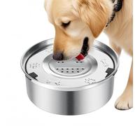 Luziyun Bebedero Perro Antigoteo de Acero Inoxidable 304 Tazón Flotante Antideslizante para Perros Medianos/Grandes - Cuenco de Agua Sin Derrames y Antisalpicaduras