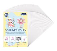 LUZOON 25 Láminas de Plástico Mágico A4 - Papel Encogible para Horno, Translúcido Transparencia Total, espesor 0,3 mm, tamaño 20 * 29 cm