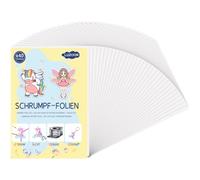 LUZOON 40 Láminas de Plástico Mágico A4 - Papel Encogible para Horno, Mate Translúcido, espesor 0,3 mm, tamaño 20 * 29 cm