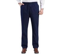 LUZOUCHE Pantalones vaqueros para hombre, corte regular, color azul, cómodos, prácticos, para todos los eventos, pantalones vaqueros para hombre, corte regular con elástico para una óptima libertad de