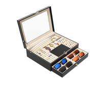 LUZZILE Caja de Reloj Caja for Guardar Joyas, Relojes, Pendientes, Pulseras, Collares, Gafas de Sol, Expositor for colección, Adornos Decorativos Escritorio Caja de Relojes