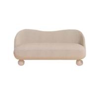 LUZZILE Sofacama - Sofá de tela de doble plaza para sala de estar, versión estrecha, para ocio, pequeño sofá para habitación