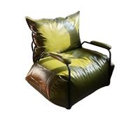 LUZZILE Sofacama - Sofá individual de estilo industrial retro para el hogar, sofá pequeño de hierro para habitación