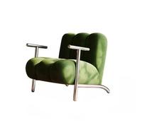 LUZZILE Sofacama - Sofá individual simple de estilo crema para ocio, sala de estar, balcón, piel de cordero, sofá pequeño para habitación (C)