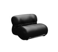 LUZZILE Sofacama - Sofá minimalista de estilo medieval para sala de estar, color negro, elegante sofá de ocio perezoso, silla individual para habitación