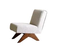 LUZZILE Sofacama - Sofá pequeño de madera maciza con respaldo único, para el hogar, balcón, retro, para ocio, sofá para habitación (B)