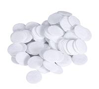 Lv. life Filtros de microdermabrasiones, 100 Piezas de Esponja de Repuesto de algodón Filtro de algodón Cojines de filtración Redondos para la eliminación de espinillas máquina de Belleza(10mm)