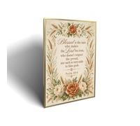 Lvalogy Salmo 40_4 Bright Joyful Bouquet Lienzo enmarcado para pared | Lienzo de madera maciza con marco de PS para decoración del hogar, sala de estar, dormitorio, 16 x 24 pulgadas