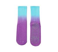 LVCHAO 3 pares de calcetines yoga for mujer, algodón degradado, silicona, antideslizantes, con agarre for pilates Para Yoga, Danza(Color-12)