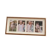 LVCHAO Marco de fotos madera 8x20, marco con pantalla estera, 4 Uds., 4x6 Para Decorar Fotos e Imágenes(Beige)