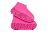 LVCHAO Rain Shoe Covers Protector Anti-Slip Boot For Outdoor Rainy Day Waterproof Reusable Non Slip Para uso Exterior(L,Red)