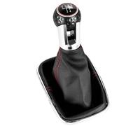 LVDLRAJJ Compatible Con VW Para Golf Para GTI Pomos Palanca Cambios | Para R32 Mk4 1999-2005 Coche 5/6 Velocidades 12 Mm Perilla Cambio Marchas Manual Bota De Polaina(5 speed)