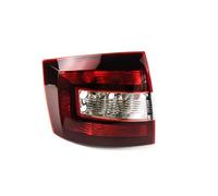 LVDLRAJJ Luces Traseras Compatible Con Skoda Para Spaceback 2014-2019 Accesorios Exteriores Del Automóvil Cubierta De Luz Trasera Freno Lámpara Señal Carcasa Sin Bombilla(Black Left)