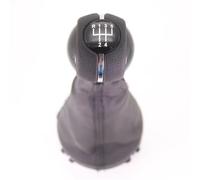 LVDLRAJJ Perilla Cambio Compatible Con Mini Para Cooper Para CLUBMAN F54 2014 2015 2016 2017 Manual De 5/6 Velocidades Perilla De Cambio Negra Bota PU(5 Speed)