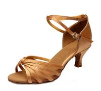 Lvguang Zapatos de Danza Latina para Mujer Zapatos de Baile Latino de Tacón Alto/Medio Profesional Zapatos de Baile de Fiesta de Salsa de Baile Sandalias