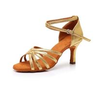 Lvguang Zapatos de Danza Latina para Mujer Zapatos de Baile Latino de Tacón Alto/Medio Profesional Zapatos de Baile de Fiesta de Salsa de Baile Sandalias