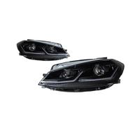 LVGVZTTGKM Faro Proyector/Proyector De Faro Para Golf 7,5 2018-2021 Golf7.5 MK7.5 LED Conjunto De Faros Delanteros Automáticos Para Diseño De Estilo R-Line LHD(Black Apair)