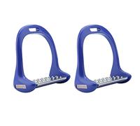 lvifloae 1 par de estribos de Aluminio para Caballos ingleses con Almohadillas Antideslizantes de Acero Inoxidable, Entrenamiento a Caballo, equitación, Salto, (Bleue)
