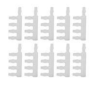 lvifloae 10 Piezas de 4.8 mm de plástico 5 vías Conector de la Bomba de Aire Transparente Manguera de Acuario Spiting Splitter Fishs Accessy para Peces Tubos de Agua Bomba de Agua