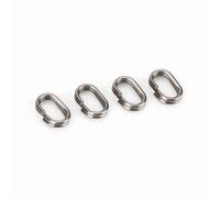 lvifloae 100 Anillos de Pescado y Anillos Partidos para Conector de Aparejos de Pesca, Broche Giratorio Ovalado de Acero Inoxidable de 5 x 8 mm con construcción Resistente y Duradera para (5 * 8mm)
