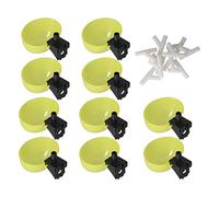 lvifloae 10pcs Copias de Agua de Aves de Corral automáticas Alimentador de Agua de Pollo 9.5 mm Gran Capacidad Tazón para bebedoras dispensador de Agua para pájaros de pájaros (6 mm)