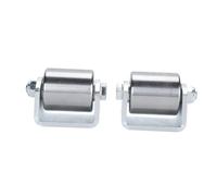 lvifloae 2 microrodillos de Acero y Rodillos de Remolque, Soldados de 2 Pulgadas en Ruedas y Ruedas Antideslizantes Resistentes para protección de chasis de vehículos recreativos,