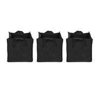 lvifloae 3 bolsas de cultivo de plantas de fieltro con asas, 23,5 x 23,5 x 25 cm, bolsas de cultivo de tela, bolsas para maceteros para verduras, bolsas de cultivo cuadradas, ((3 galones)19.5*19.5*20)