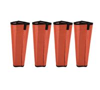 lvifloae 4pcs Botas de Mosca de Caballo Transpirable Cómoda de Malla Fina de Malla Fina de la Pierna del Caballo Cubierta Protectora de la Pierna Naranja con Flujo de Aire para (Naranja)