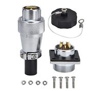 lvifloae 500V WS20 Aviation Plug Socket Connector - Waterproof Electrical Connector with 2/3/4/5/6/7/8 Pin, IP67 Rated for Marine, RV, LED Lights, Industrial Equipment