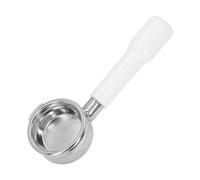 Lvifloae 58 mm Portafilter Manija café de acero inoxidable acero inoxidable Máquina de café comercial Dos manija la oreja Portafilter fácil fácil limpiar para 9 series barista (Blanco)