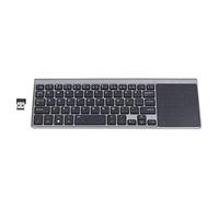 lvifloae 59 Teclas Teclado inalámbrico Delgado 2.4G Mini Todo en un Teclado táctil portátil numérico Tranquilo y Delgado para la Tableta de televisión por computadora