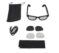 lvifloae AI Gafas inteligentes Cámara HD de 8MP Gafas de traducción Bluetooth Llamada con manos libres Reproducción de música EIS Antivibración con Chat GPT