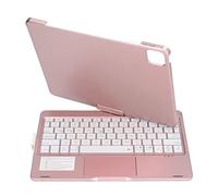 lvifloae Air 5th Generation Case con Teclado Giratorio de 360 Grados con retroiluminación RGB Rose Gold Teclados Teclado Parafor iOS Tablet 11in 10,9 inTouchpad para Air 11 Inch M3