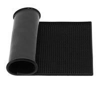 lvifloae Alfombrilla de goma negra para barra de encimera, alfombrilla gruesa antideslizante para servicio, alfombrilla para secar platos para estación de café, cocina, bar, (Alfombrilla de bar