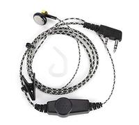 lvifloae Auricular de comunicación intrauditivo Tipo K de 2 Pines Auricular de vigilancia encubierta para KPG Baofeng UV 5R Auriculares intrauditivos de Radio bidireccional con botón PTT