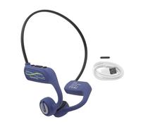 lvifloae Auriculares Profesionales a Prueba de Agua submarinos Profesionales Que no Son inalámbricos IP68 Bluetooth 5.0 Auriculares Conducción ósea con Memoria de 16 g para Nadar Ciclismo (Azul)