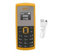 lvifloae BM01 Compacto 2 en 1 Mini teléfono con función Converter de Voz Bluetooth Difactación Dual Sim Tarjeta gsm Teléfono 850 900 1800 1900 MHz Amarillo (Amarillo)