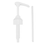 lvifloae Bomba de jarabe de café Bomba de presión de jarabe de 8 ml Bomba de botella de salsa Boquilla Bebidas Cabezal de presión de medición para 1883 para cafetería, cocina (Blanca)