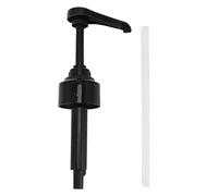 lvifloae Bomba de jarabe de café Bomba de presión de jarabe de 8 ml Bomba de botella de salsa Boquilla Bebidas Cabezal de presión de medición para 1883 para cafetería, cocina (negro)