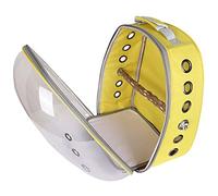 lvifloae Breathable Space Capsule Pet Parrot Carrier Backpack Transparent Bird Travel Bag Double Zipper for Easy Access Non Slip Padded Bottom Panoramic Design Reduces Bird Stress (1)