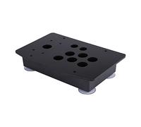 lvifloae Caja de Panel acrílico negro, Kit de repuesto para Joystick, juego de bricolaje, Kits de repuesto para juego, fácil de montar