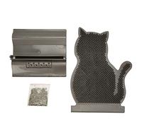 lvifloae Cat Brush Wall Mounted Self Groomer Set Grooming Supplies with Massager for Long Short Hair Cats Indoor Cat Accessories Including Comb Nail File Pet Grooming Gifts