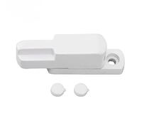 lvifloae Cerradura de ventana corrediza en forma de T Pestillo de ventana de apertura hacia afuera Cerradura de hebilla en forma de T Manija del interruptor de seguridad para el (Blanca)