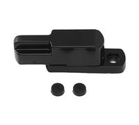 lvifloae Cerradura de ventana corrediza en forma de T Pestillo de ventana de apertura hacia afuera Cerradura de hebilla en forma de T Manija del interruptor de seguridad para el (Negra)