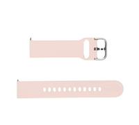 lvifloae Correa de reloj inteligente de silicona de 20 mm, correa de muñeca de un solo color para Ama zfit GTS 3 GTS 2 Bip S Bip U (Rosa)