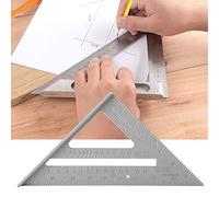 lvifloae Cuadrado para techos de aleación de aluminio de 7 pulgadas Medición de ángulo dual 90 y 45 Especialista en construcción de techos cuadrados de ángulo rápido de metal