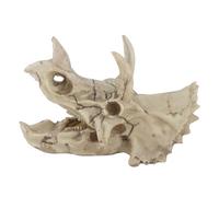 lvifloae Dinosaurio de Resina Triceratops Modelo de Calavera Decoración de Calavera de Dinosaurio Esqueleto simulado Exhibición de Oficina en el hogar Artesanía Decorativa un