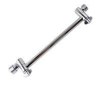 lvifloae Extensión de brazo de ducha de baño con juntas de bloqueo Brazo de ducha ajustable de 11 pulgadas Brazo de extensión de cabezal de ducha de latón cromado pulido para