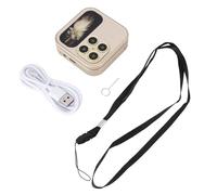 lvifloae Flip El teléfono Celular más pequeño Pequeño liviano 2G Network Dual Nano SIM FM Radio Media Player HD LED LETLINE para s Mayores ABS 1.77 Pulgadas 32 MB de Memoria (Oro)